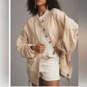 Pilcro Button Front Shacket